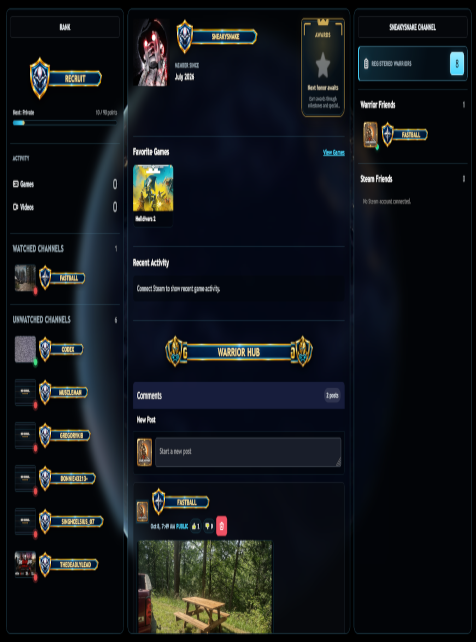 Snapshot for Updated the profile page